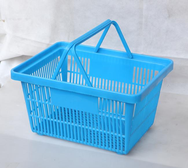 HDPP Plastic Trolley Basket 28L Grocery Baskets With Handles
