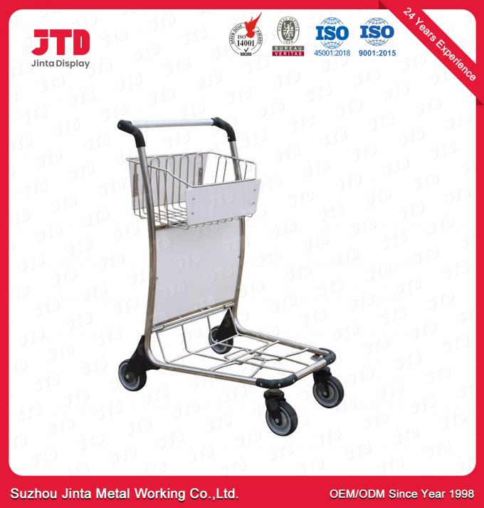 Aluminium 6063 Airport Luggage Trolly ODM Small Shopping Cart With Wheels