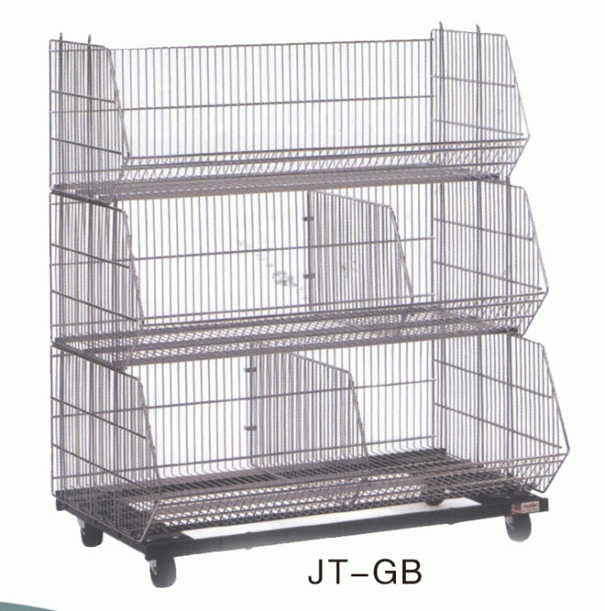 Supermarket Shelving Wire Mesh Rack Powder Coated
