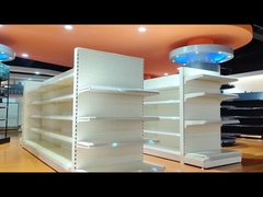 Customized Shelf supermarket gondola Display shelving rack for price
