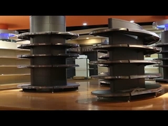 Oval Shape Style Supermarket Display Stand Single Sided Grocery Store Display Shelf