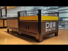 Promotional Items Display Stands For Supermarket Brown Promotional Display Stands