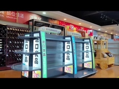 Wholesale High Quality Supermarket Light box Display Shelving
