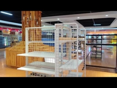 What are the different types of shelves in supermarkets?