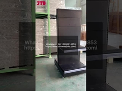 New Style Black Supermarket Shelving Can Be Customized 