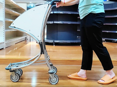 Aluminium Airport Luggage Trolly ODM Small Shopping Cart With Wheels