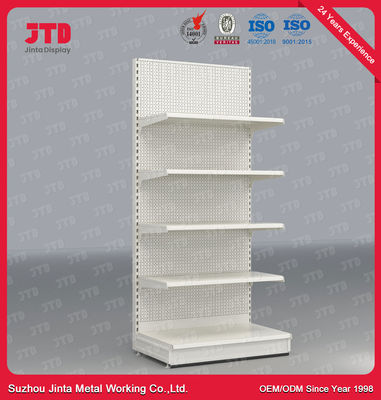Supermarket Display Gondola Shop Shelving Powder Coated Finish