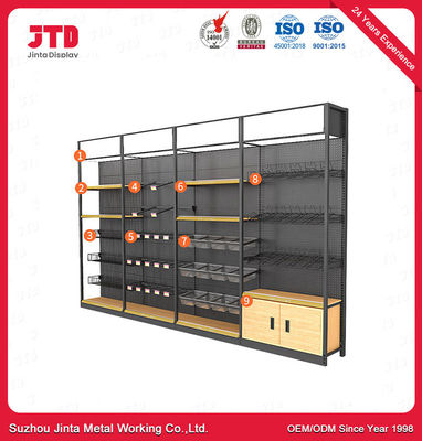 Modern Large Supermarket Display Shelving With Durable And Sturdy Display Shelf
