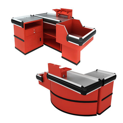 Customized Size Color Logo Supermarket Cash Counter Grocery Checkout Counter