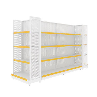 Cold Rolled Steel Supermarket Shelf Rack Retail Shelving System