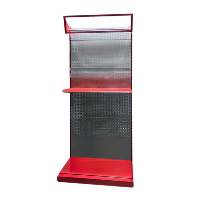 ODM OEM Garage Tool Display Rack Stand with Adjustable Shelves Metal Pegboard Storage Racking Display