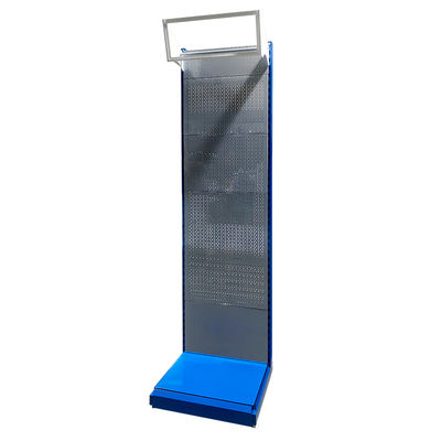 2-5 Layers Metal Pegboard Display Rack For Organizing Power Tools In Hardware Store Exhibition