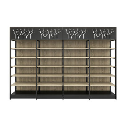 Freestanding Supermarket Shelving 6-Shelf Light Duty Metal Rack