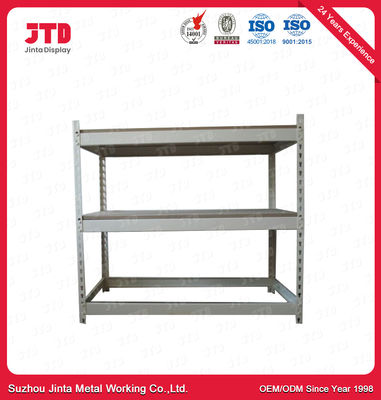 3 Layers Boltless Shelving Units 80kg Per Layer Silver 900mm Shelf