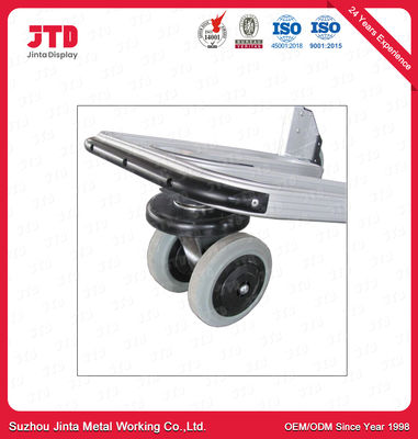 ISO14001 Airport Luggage Trolley ODM 4 Wheel Cart With Handle
