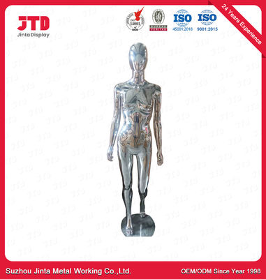 Male And Female Whole Body Mannequins Chrome Plated