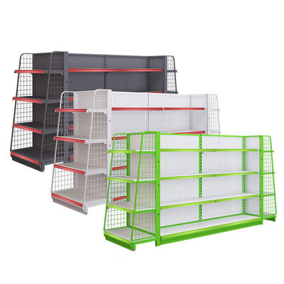 buy Grid Panel Metal Wire Mesh Supermarket Convenience Store Display Rack Powder Coated online manufacture