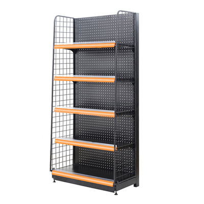 buy Rectangular  Customized Wall Shelf For Grocery Store Mesh Shop Gondola Shelving online manufacture