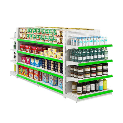 Buy 5-Shelf Metal Gondola Display for Supermarkets 80kg Capacity online manufacture