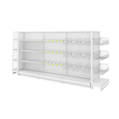 buy 5-Shelf Metal Supermarket Gondola Display Rack 80kg Capacity online manufacture