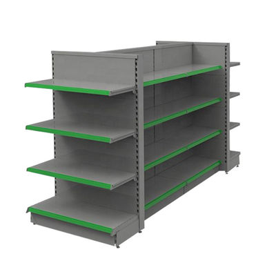Buy Metallic Supermarket Gondola Shelving 5-Shelf Retail Display Rack online manufacture