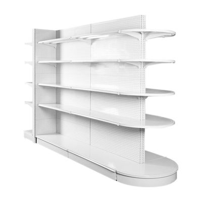 buy Metallic Supermarket Shelving 5-Shelf Light Duty Gondola Display online manufacture