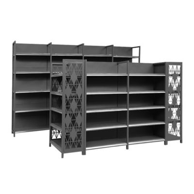 Buy Metallic Gondola Supermarket Shelves 5-Tier Customizable Retail Rack online manufacture
