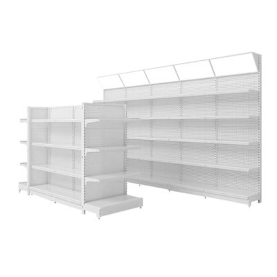 Buy Double-Sided Gondola Shelving with Customizable Size and Quick Installation for Supermarket Display Racks online manufacture