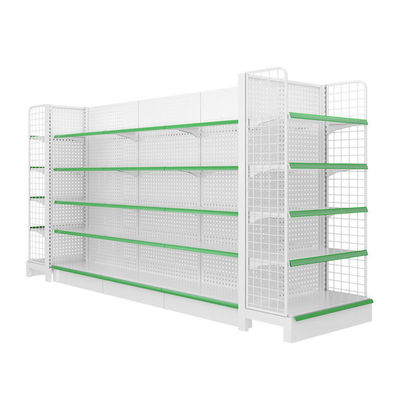 Buy 5 Shelves Gondola Shelf Supermarket Shelves with 6 Shelves and 4 Shelves Options for Retail Display online manufacture