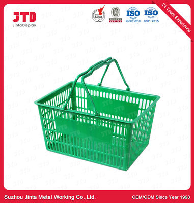 buy HDPP Plastic Trolley Basket 28L Grocery Baskets With Handles online manufacture