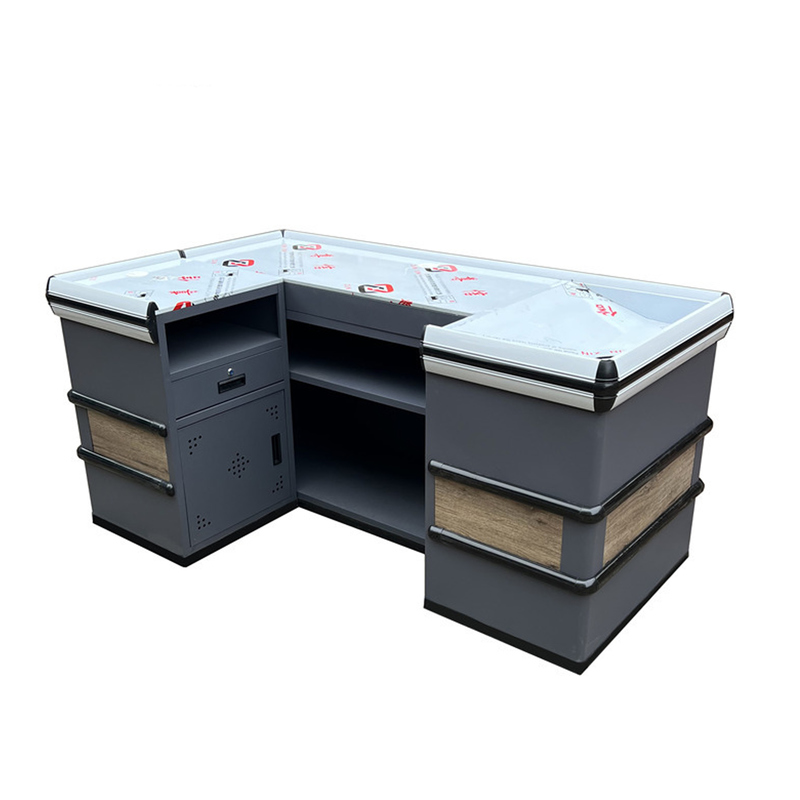 Delivery Counter Waterproof Stainless Steel Supermarket Checkout Counter