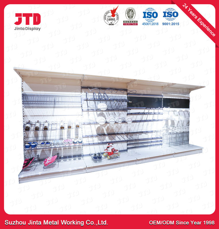 2.1m 0.9m Hardware Store Display Racks 100kgs Powder Coated Wire Shelving