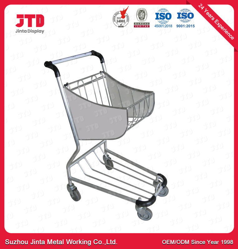 Aluminium 6063 Airport Luggage Trolly ODM Small Shopping Cart With Wheels