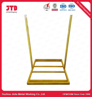 OEM Metal Display Shelving Colorful With Wheels Powder Coated