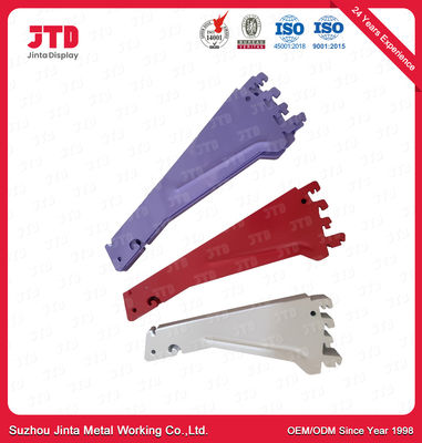 OEM Metal Display Shelving Colorful With Wheels Powder Coated