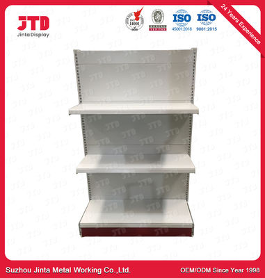 Modern Custom Single Sided Retail Metal Gondola Shelving 180kg/Layer