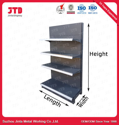 Powder Coated Grocery Store Shop Display Shelving Gondola Supermarket Shelving