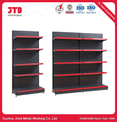 Supermarket Gondola Racking / Display Shelf / Wall Shelves For Runda Good Load Capacity