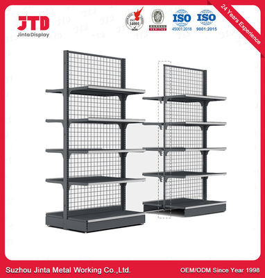 Single Side Grocery Store Wall Shelf Shop Retail Display Supermarket Gondola Shelving