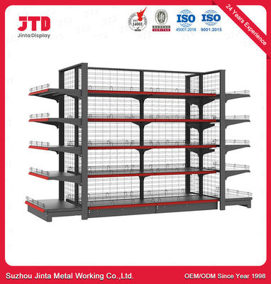 Single Side Grocery Store Wall Shelf Shop Retail Display Supermarket Gondola Shelving