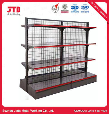 Single Side Grocery Store Wall Shelf Shop Retail Display Supermarket Gondola Shelving