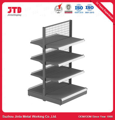 Metal Grocery Store Gondola Supermarket Shelf Powder Coated Gondola Shelving