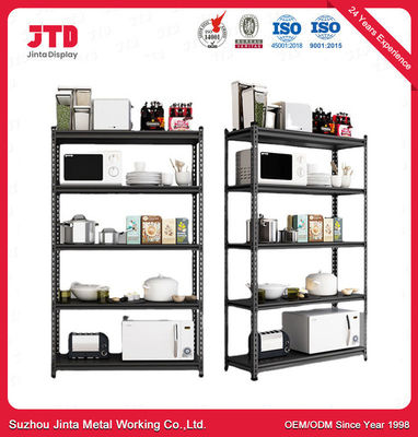 5 Layer Boltless Metal Rack Garage Boltless Steel Storage Shelving For Home