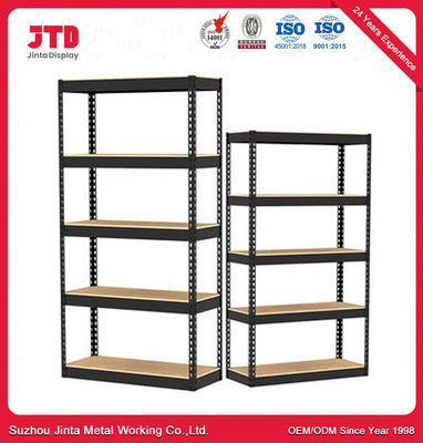 Adjustable Light Duty Boltless Galvanized Steel Storage Shelf Rack For Garage / Warehouse / Office