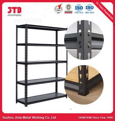 Adjustable Light Duty Boltless Galvanized Steel Storage Shelf Rack For Garage / Warehouse / Office