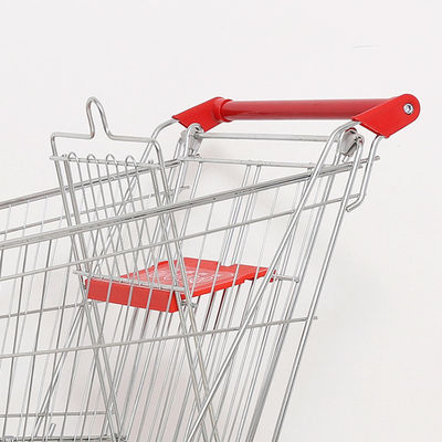 Foldable Shopping Cart Trolley Metal Steel Hand Trolley Cart With Four Wheels