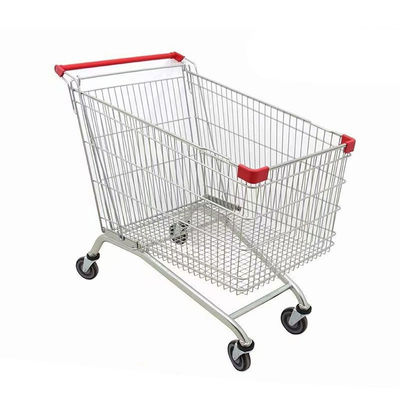 Foldable Shopping Cart Trolley Metal Steel Hand Trolley Cart With Four Wheels