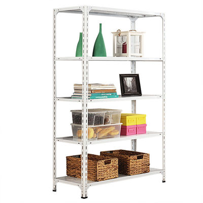 5 Tiers Adjustable Metal Storage Shelving Boltless Rack Shelving Corrosion Protection