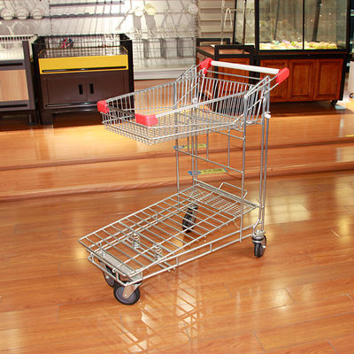 Supermarket And Stores Metal Shopping Trolleys Carts With Wheels