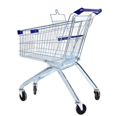 60L - 240L Metal Steel Wire Grocery Shopping Cart Foldable Shopping Cart Trolley